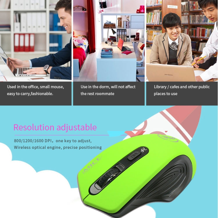 iMICE 2,4 GHz 1600 DPI einstellbare optische Computermaus mit USB 3.0-Empfänger, TBD003784801A, TBD003784801B, TBD003784801C, TBD003784801D, TBD003784801E, TBD003784801F, TBD003784801G, TBD003784801H
