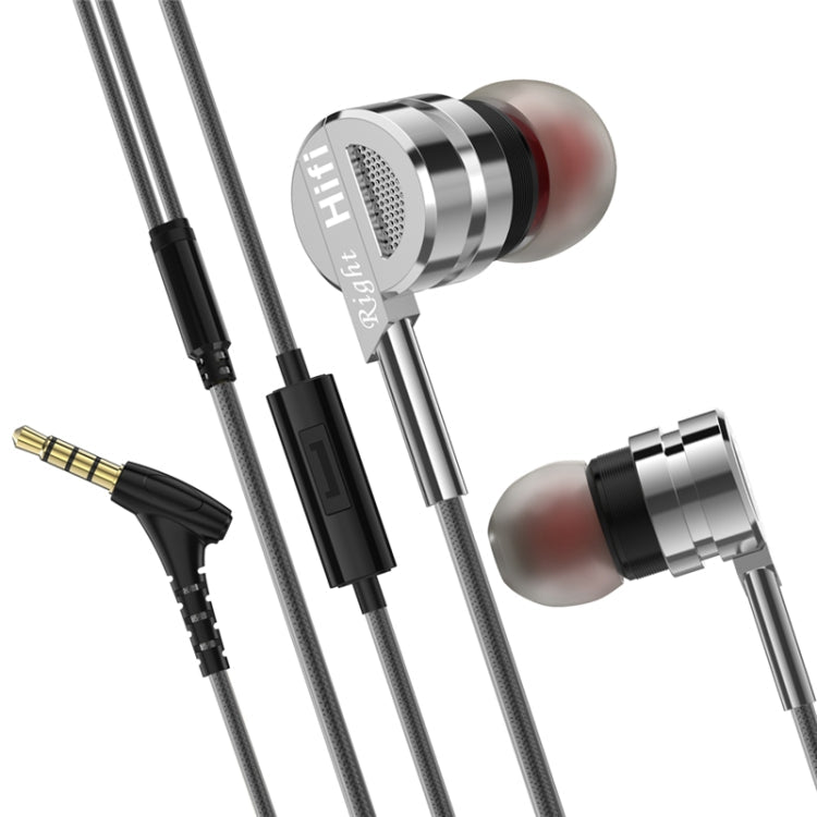 Earphone Headphones D05 Metal Stereo Headset with Mic Earphones Noise Cancelling auriculares Earbud for phone Xiaomi Music