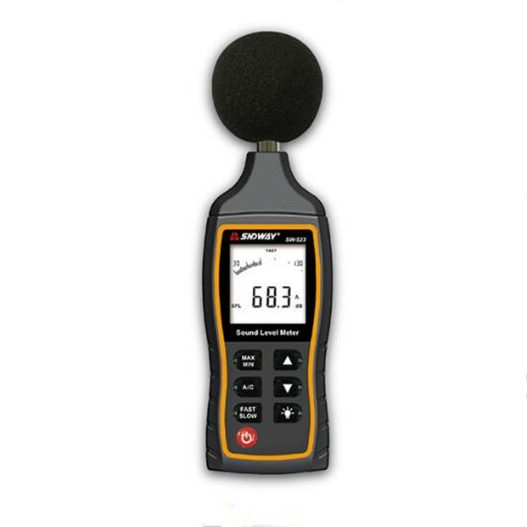 SNDWAY Handheldes hochpräzises Schallpegelmessgerät, SW523, SW524 (Datenspeicher + USB-Kommunikation)