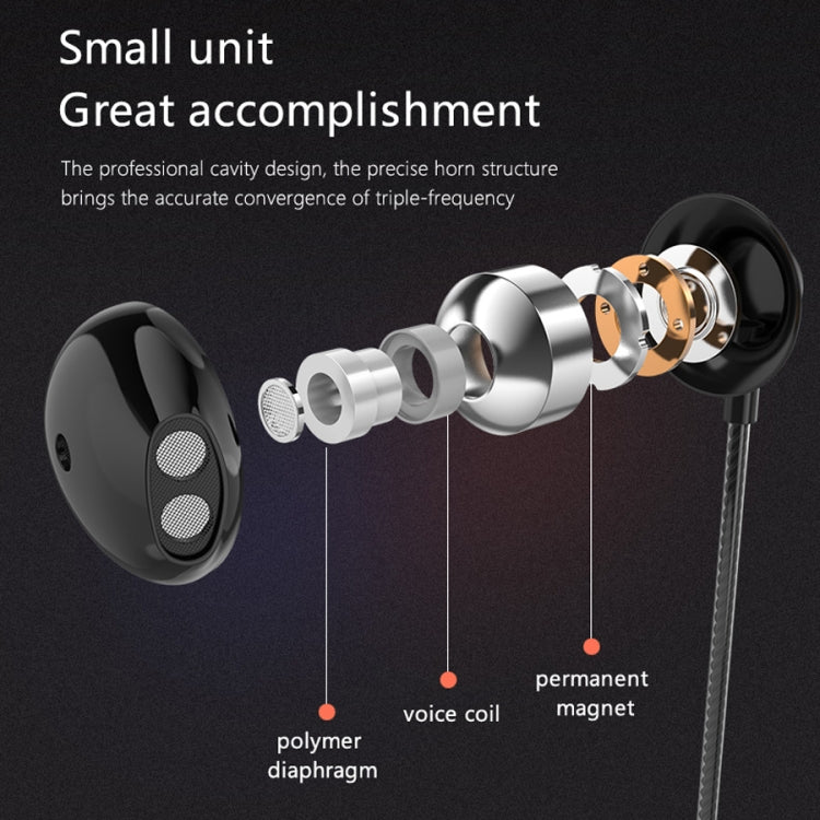 PTM D31 Kopfhörer Stereo Bass Ohrhörer mit Mikrofon Freisprechfunktion Sport Gaming Ohrhörer für Mobiltelefone Samsung Xiaomi