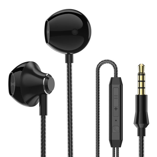 PTM D31 Kopfhörer Stereo Bass Ohrhörer mit Mikrofon Freisprechfunktion Sport Gaming Ohrhörer für Mobiltelefone Samsung Xiaomi