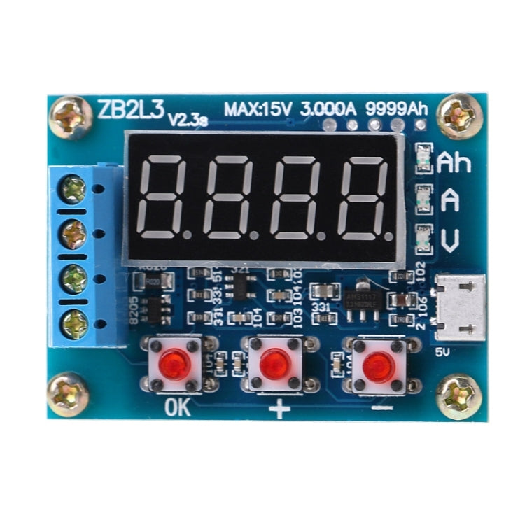 ZB2L3 Battery Capacity Tester 1.2-12V 18650 Li-ion Lithium Lead-acid Battery Capacity Meter Discharge Tester Analyzer, ZB2L3 Battery Capacity Tester