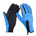 Outdoor Sports Hiking Winter Leather Soft Warm Bike Gloves For Men Women, L, M, S, XL