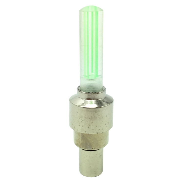 10 PCS LED Bicycle Lights Wheel Tire Valve Caps Bike Accessories Cycling Lantern Spokes Lamp(Green)