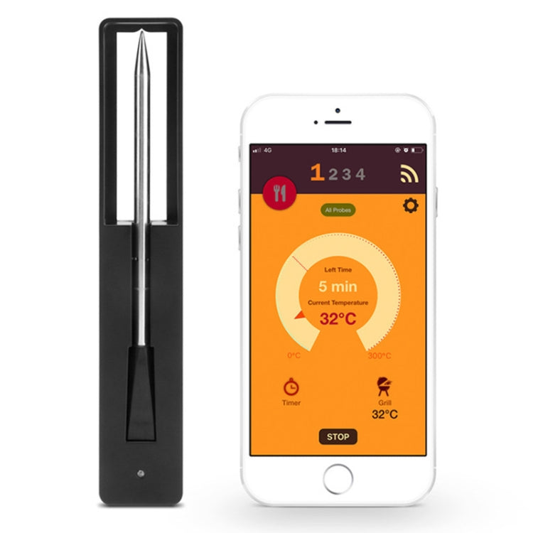 BBQ Kitchen Wireless Bluetooth Smart Food Oven Thermometer, Food Temperature Range: 0-100 degree
