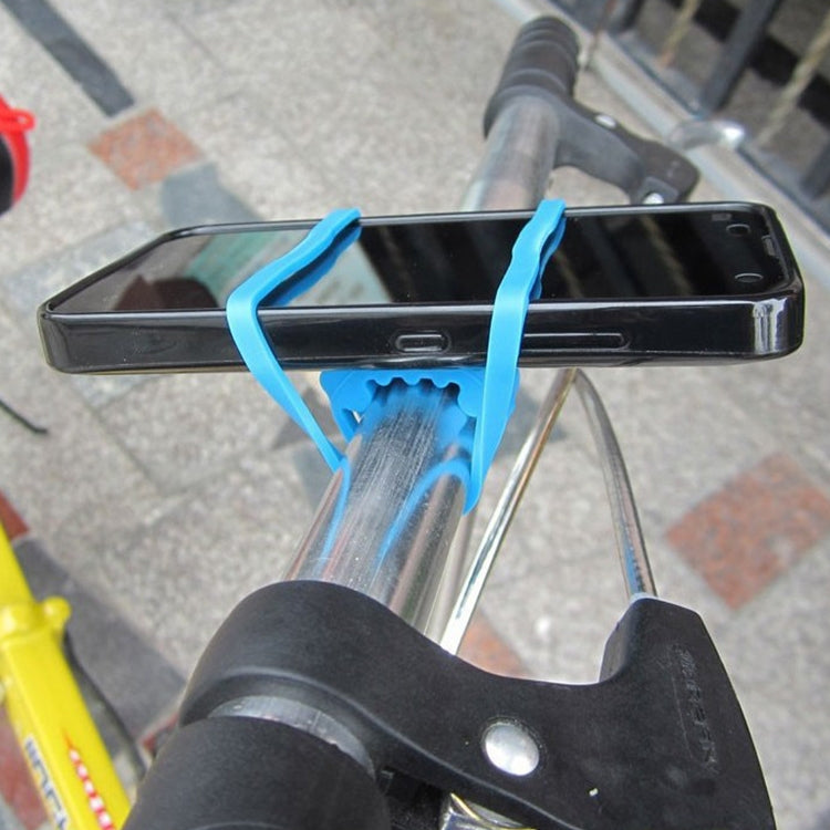5 PCS Silicon Strap Mountain Road Bike Torch Phone Flashlight  Elastic Bandage Bicycle Light Mount Holder