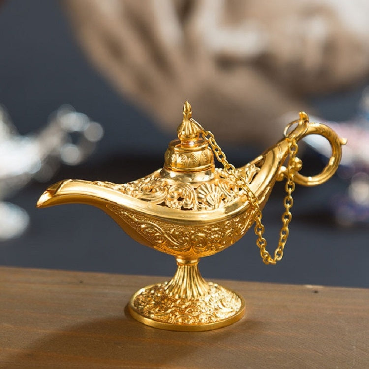 Aladdin Magic Lamp Metal Crafts Wish Lamp Aromatherapy Home Creative Decoration Gift