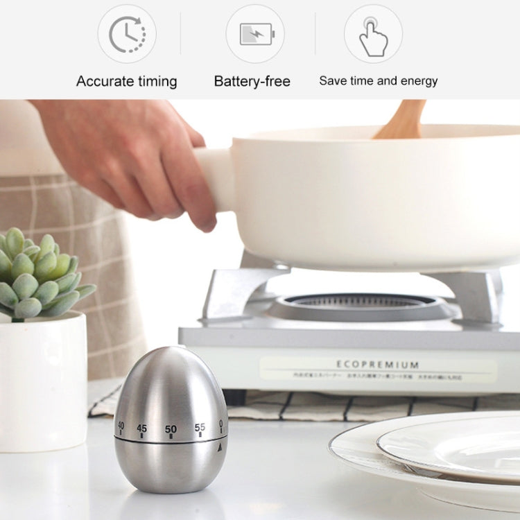 Mechanical Egg Kitchen Cooking Timer Alarm 60 Minutes Stainless Steel  Kitchen Tools, Mechanical Egg Timer