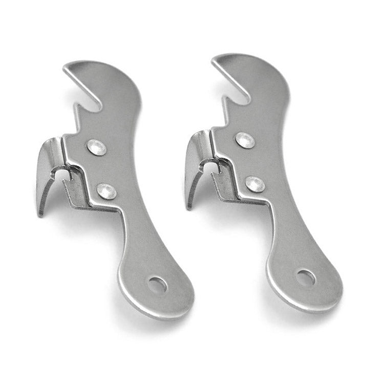 2 PCS  Stainless Steel Bottle Opener Can Opener Multifunctional Kitchen Tool, Stainless Steel Bottle Opener