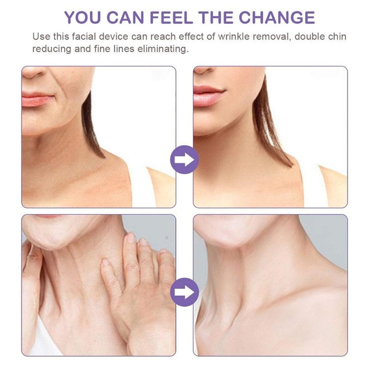 Electric Dolphin Neck Massager Wrinkle Removal Handheld Vibration Neck Face Massage Beauty Instrument Tool(Pearl White)