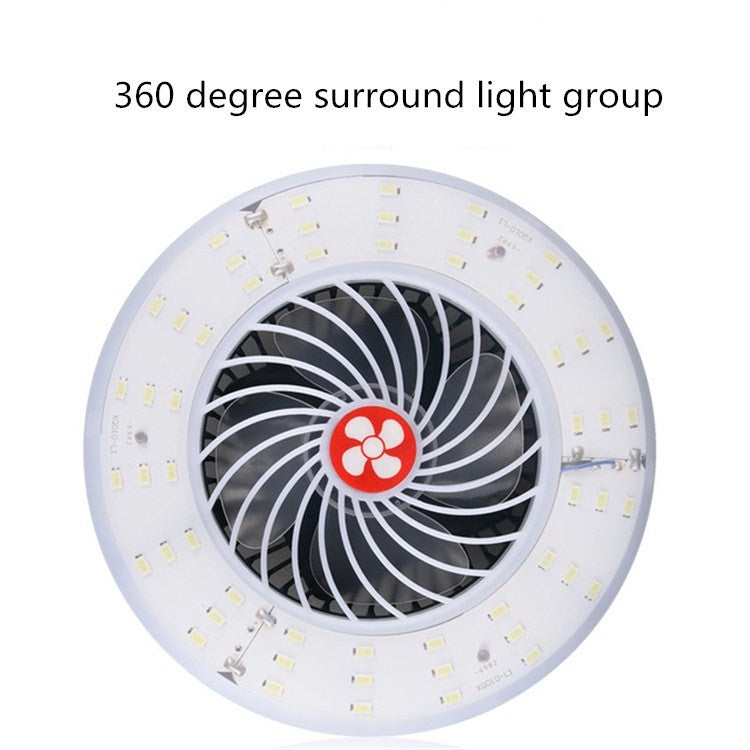 USB Rechargeable Fan Lamp Live Broadcast Multi-function Tent Camping Lamp, Fan Light, Fan Light + Bracket