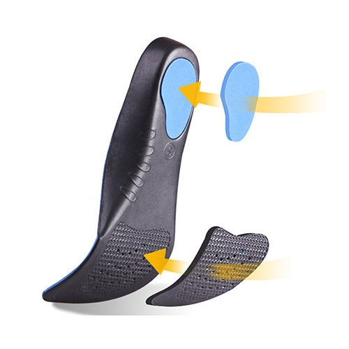 One Pair Flatfoot Orthotics Cubitus Varus Orthopedic Feet Cushion Pads Care Insoles, Shoe Size:M(41-43)