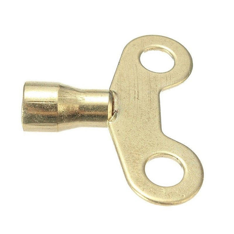 5 PCS Faucet Key Solid Brass Lock Radiator Plumbing Drainage Square Hole Socket Faucet Key, Inner Diameter 6.25 mm