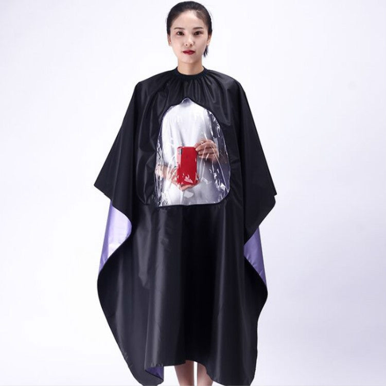 Waterproof Transparent and Visible Increase Haircut Cloth Adult Haircut, Waterproof Haircut
