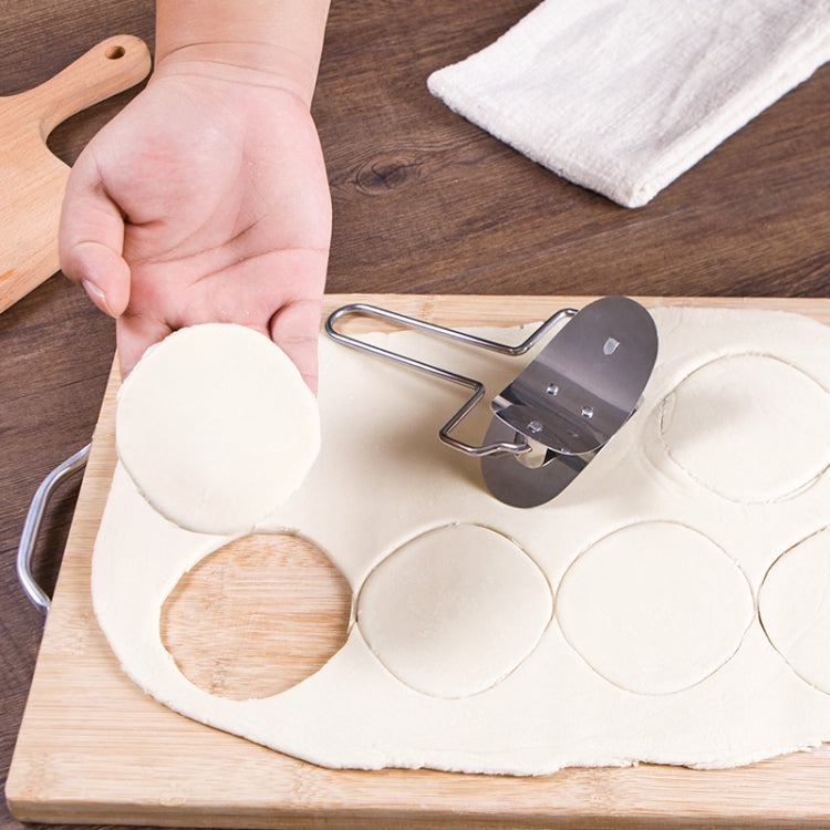 Stainless Steel Dumpling Maker Dough Cutter Dumpling Mould Kitchen Accessories Pastry Tools, Specification:8.3 Dumplings Round Knife