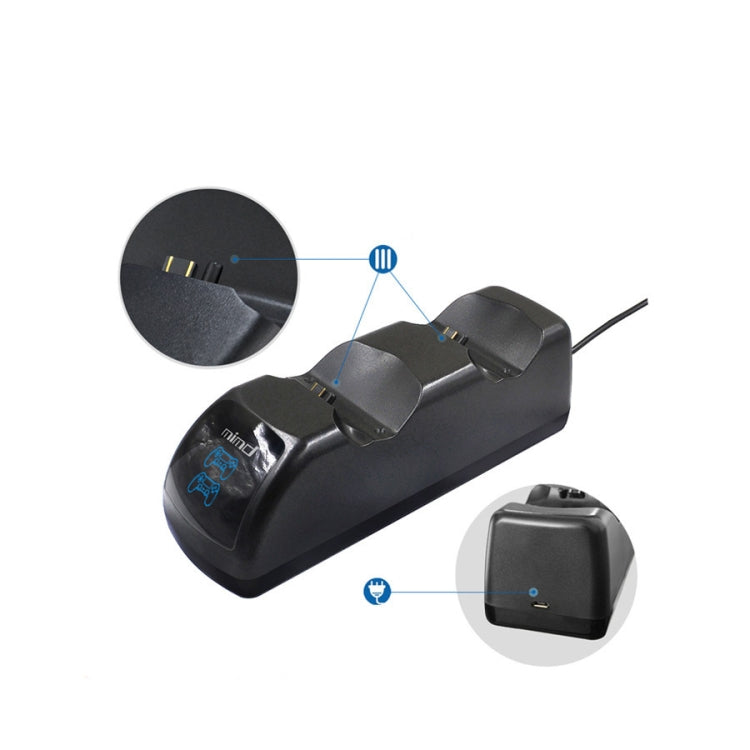 USB Dual-Ladestation mit LED-Anzeige für PS4 Wireless Controller, SND-401