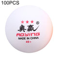 ROYING 10 PCS Professional ABS Table Tennis Training Ball, Diameter: 40mm, White 3Stars, Orange 3Stars