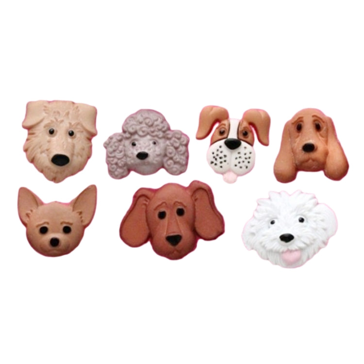 Dogs Shape Cartoon Silicone Fondant Cake Decorating Mold, Dogs Shape