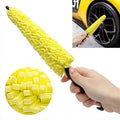 Universal Auto Car Accessories Car Rims Care Tire Wheel Washing Brush Plastic Handle Vehicle Wheel Cleaning Brush Washing Sponge