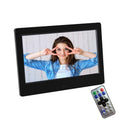 DPF-706 7-Zoll Digitaler Bilderrahmen LED Wandmontage Werbedisplay, Stecker:EU-Stecker(Schwarz)