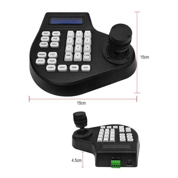 8003H Analog Coaxial Dome Control Keyboard RS485 PTZ, 2 Axis, 3 Axis, 4 Axis