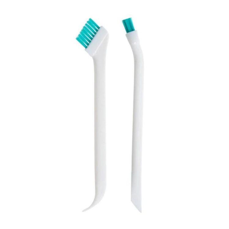 2 Sets 2 in 1 Double Head Door Window Gap Cleaning Brush Cup Brush with Tail Scraper, 2 Sets 2 in 1