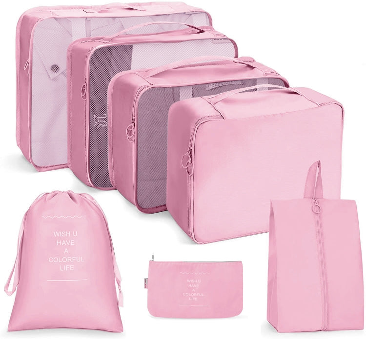 Travel Storage Bag Set Folding Storage Bag, 7 In 1, 8 In 1 Beam Mouth, 8 In 1 Cosmetic Bag
