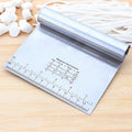 Stainless Steel Noodle Cutter with Scale Pasta Dough Baking Dough Cutter Tool