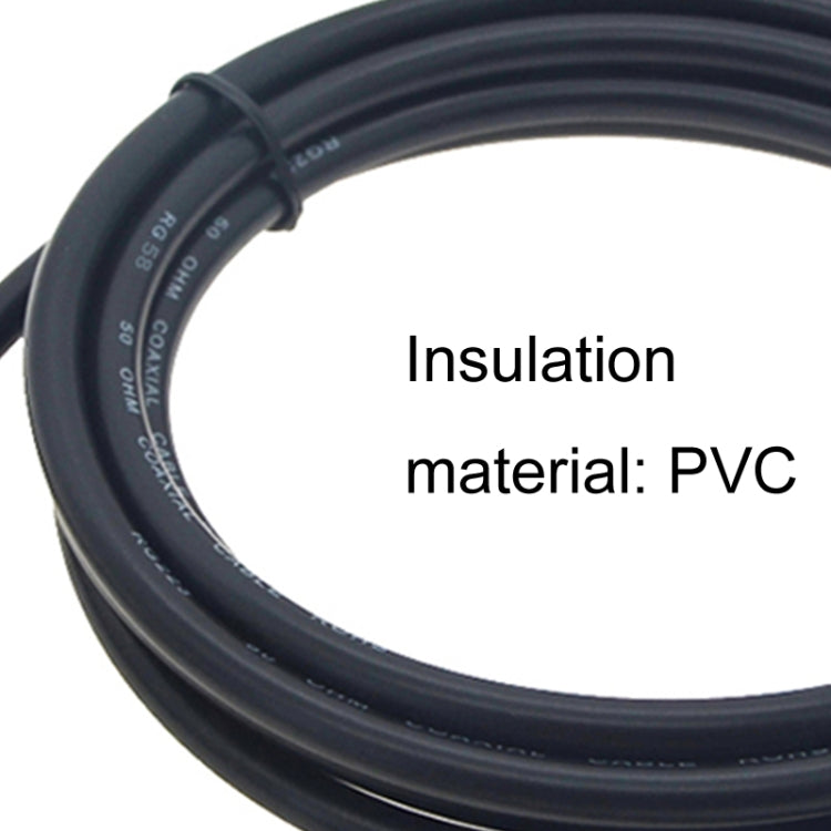 RP-SMA Male To RP-SMA Female RG58 Coaxial Adapter Cable, Cable Length:3m