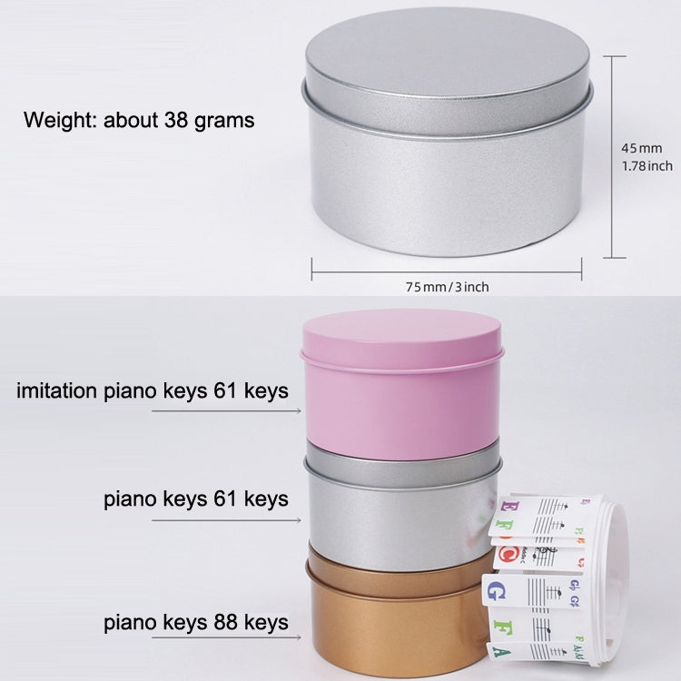 Children Beginner Piano Keyboard Color Stickers Musical Instrument Accessories, Piano Keys 61 Keys, Piano Keys 61 keys