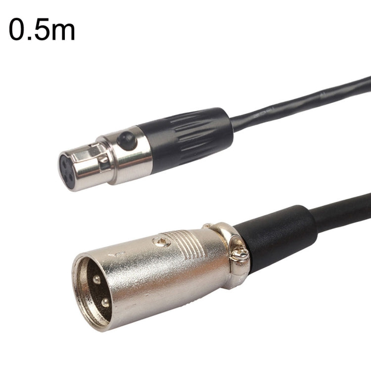 Xlrmini Caron Male To Mini Female Balancing Cable For 48V Sound Card Microphone Audio Cable, 0.5m, 1m, 1.5m, 2m, 3m, 5m, 10m
