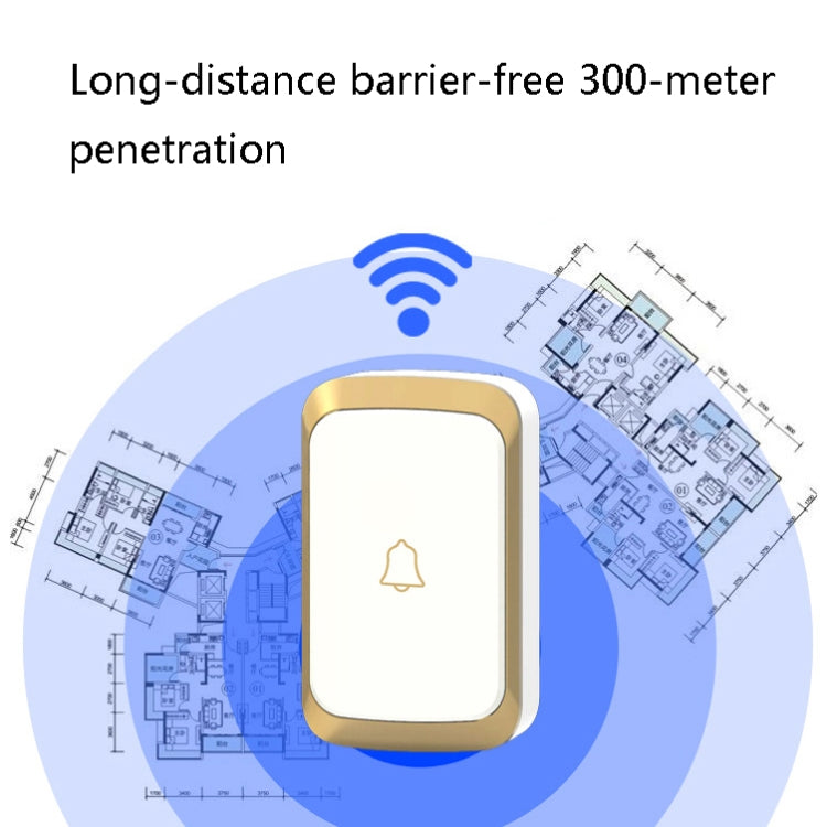 CACAZI A20 Wireless Smart Doorbell | 300m Range | 36 Chimes