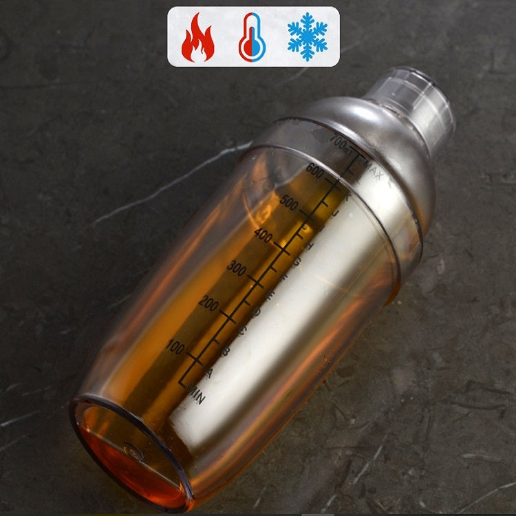 Shaker Cup PC Oz Cup Shaker With Scale Shaker Shaker Milk Teapot Juice Jug, 350ml Ordinary Transparent, 530ml Ordinary Transparent, 700ml Ordinary Transparent, 1000ml Ordinary Transparent, 350ml Black Double Scale, 530ml Black Double Scale             ...