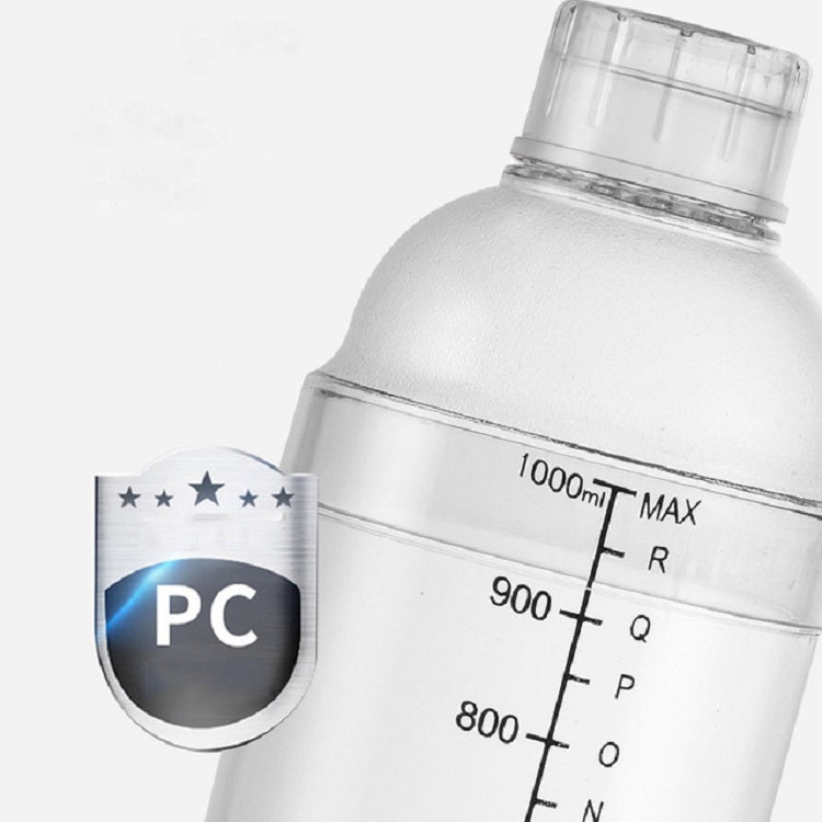 Shaker Cup PC Oz Cup Shaker With Scale Shaker Shaker Milk Teapot Juice Jug, 350ml Ordinary Transparent, 530ml Ordinary Transparent, 700ml Ordinary Transparent, 1000ml Ordinary Transparent, 350ml Black Double Scale, 530ml Black Double Scale             ...