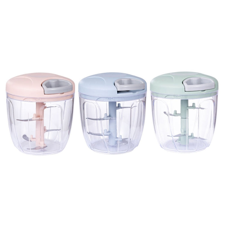 Multi-function Hand-pull Type Vegetable Cutter Household Meat Grinder Pounding Garlic Machine Random Color Delivery, Size:Large