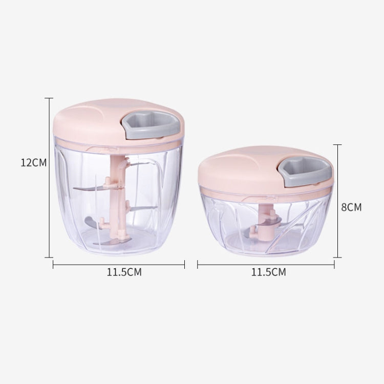 Multi-function Hand-pull Type Vegetable Cutter Household Meat Grinder Pounding Garlic Machine Random Color Delivery, Size:Large