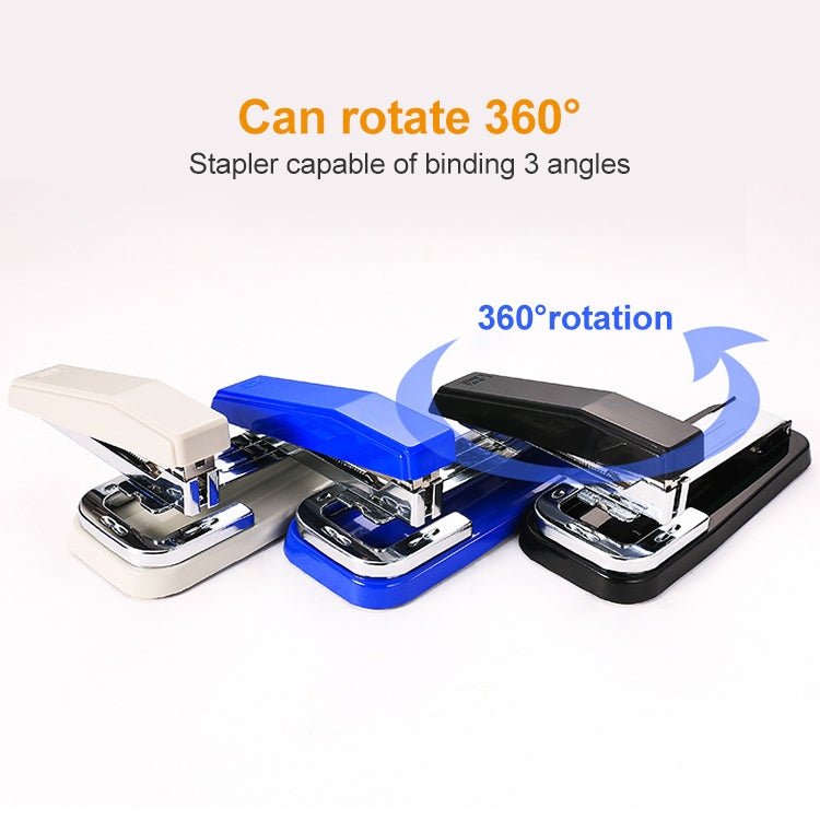 Deli 0414 Stapler Portable Rotatable Stapler 0012 Staple Nail