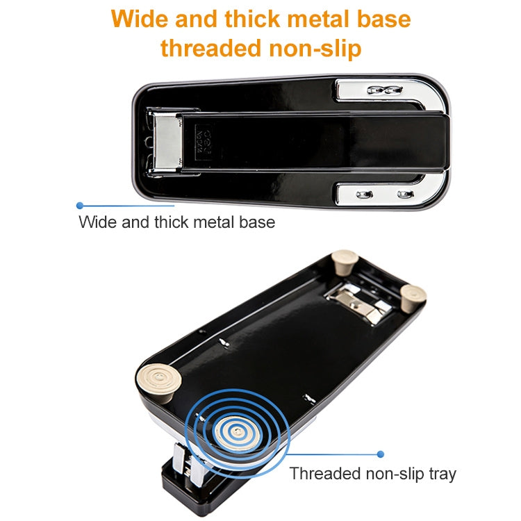 Deli 0414 Stapler Portable Rotatable Stapler 0012 Staple Nail