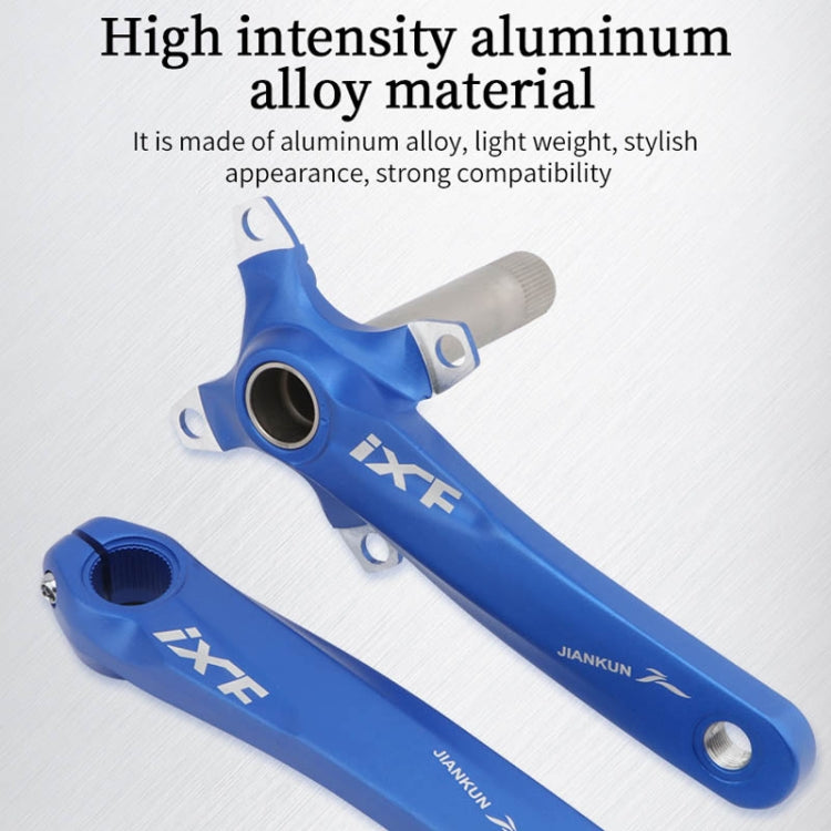 JIANKUN IXF Mountain Bike Hollow Crank Modified Single-plate Left and Right Cranks Crankshaft Bottom Axle, Left and Right Crank, Left and Right Crank+Bottom Bracket