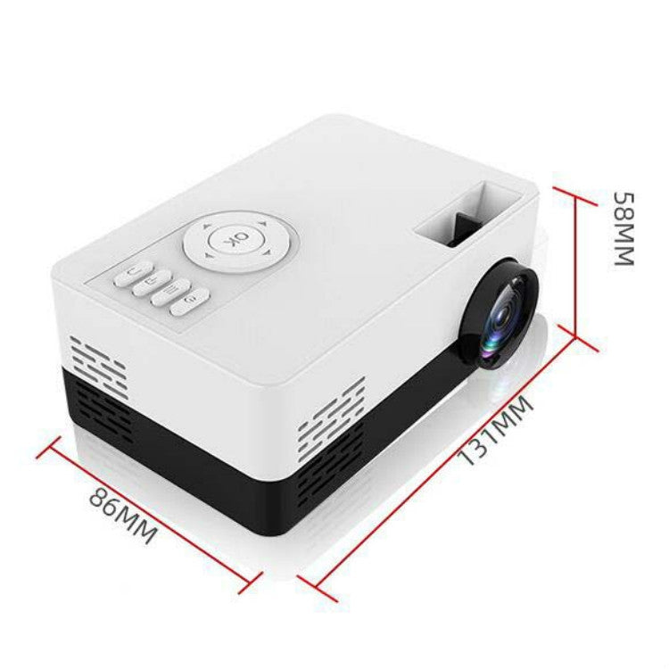 S261/J16 Home Mini HD 1080P Portable LED Projector, Support TF Card / AV / U Disk, US Plug, EU Plug, UK Plug, AU Plug