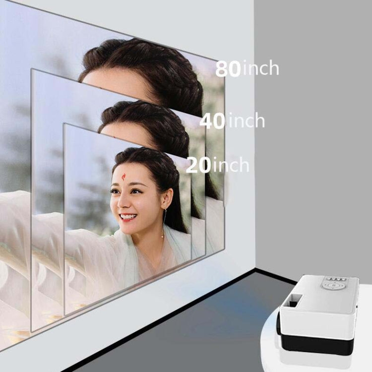 S261/J16 Home Mini HD 1080P Portable LED Projector, Support TF Card / AV / U Disk, US Plug, EU Plug, UK Plug, AU Plug