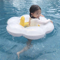 Children Sun Flower Seat Ring Swimming Ring Baby Inflatable Lifebuoy with Pillow, Sun Flower Seat Ring