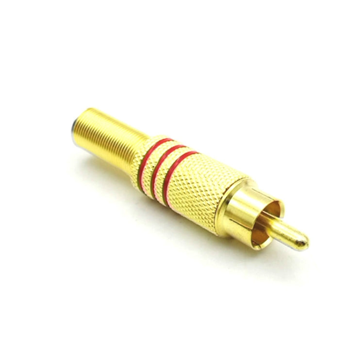 30 PCS RCA Lotus Head AV Audio and Video Plug Plum Blossom Plug Lotus Head RCA Head, 30pcs