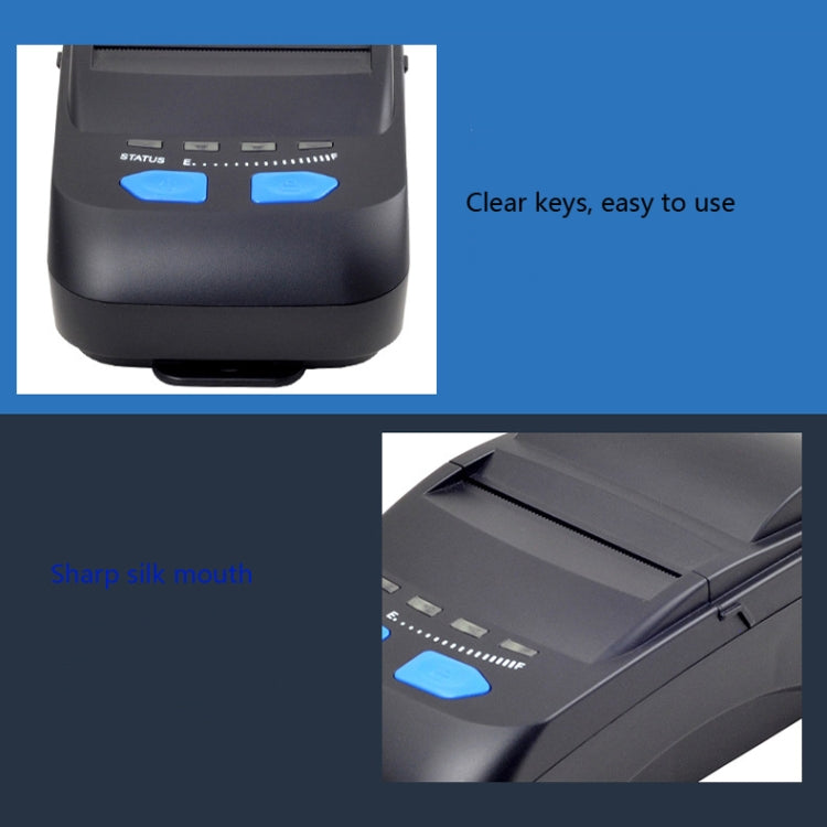 Xprinter XP-P300 Bluetooth Thermal Printer Portable 58mm Small Receipt Printer, CN Plug, XP-P300