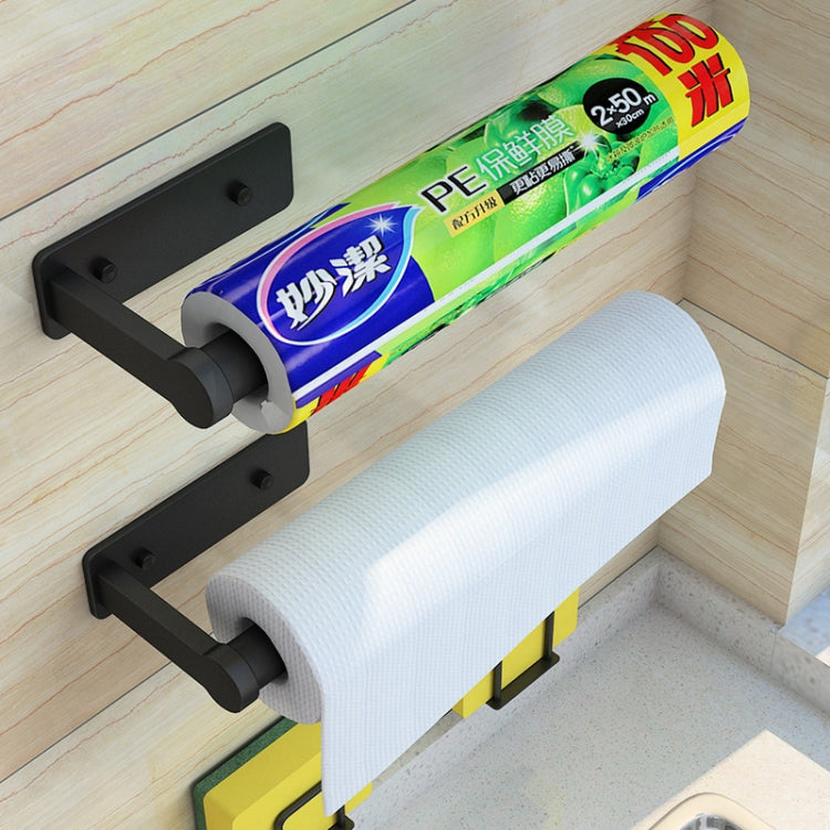 Kitchen Paper Towel Holder Wall Mount Roll Paper Rack Organizer Stand Bracket