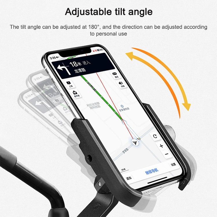 Bicycle Mobile Phone Holder Motorcycle Electric Car Navigation Mobile Phone Holder, Handlebars, Rearview Mirrors
