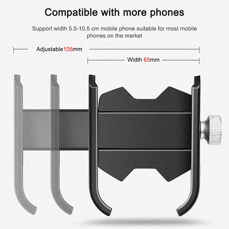 Bicycle Mobile Phone Holder Motorcycle Electric Car Navigation Mobile Phone Holder, Handlebars, Rearview Mirrors