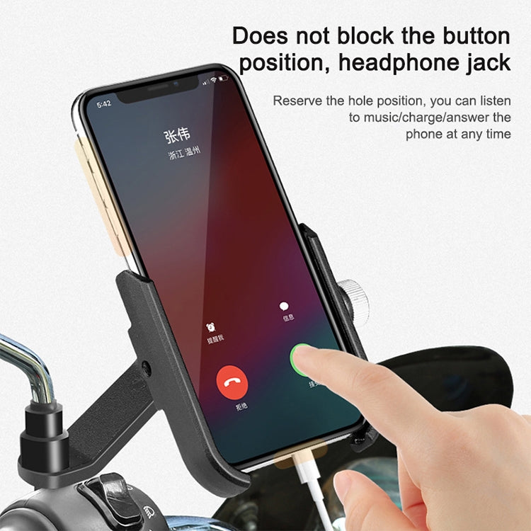 Bicycle Mobile Phone Holder Motorcycle Electric Car Navigation Mobile Phone Holder, Handlebars, Rearview Mirrors