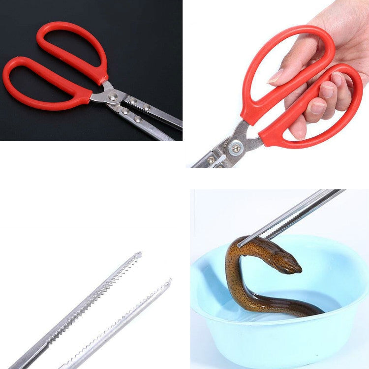 Rice Eel Clip Lobster Tongs Rice Eel Clip Crab Loach Pliers Fish Control Garbage Clip, 52cm Straight, 38cm Elbow, 52cm Elbow