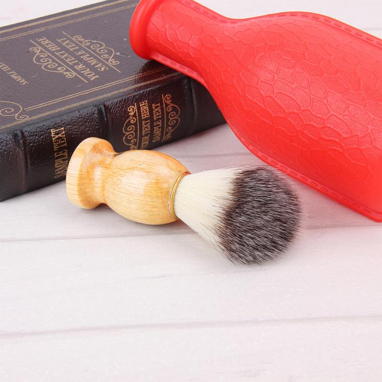 Wood Handle Hair Shaving Brush Facial Beard Cleaning Appliance Shave Salon Badger Hair Tool Razor Brush